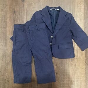 Navy Blue Toddler Janie & Jack Suit Set